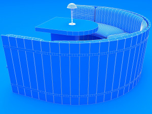 cafe chair 3D-Modell