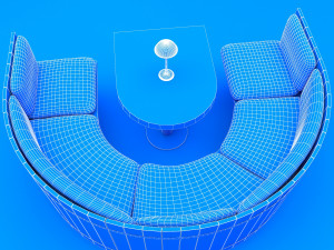 cafe chair 3D-Modell