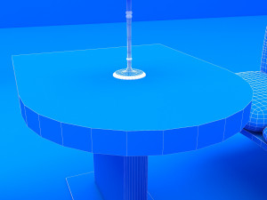 cafe chair 3D-Modell