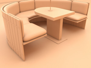 cafe chair 3D-Modell