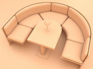cafe chair 3D-Modell