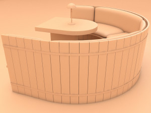cafe chair 3D-Modell