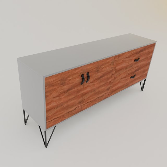 Sideboard Modelo 3D .c4d .max .obj .3ds .fbx .stl .blend 
