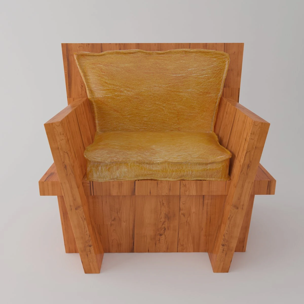 Wooden chair 3D Model .c4d .max .obj .3ds .fbx .stl .blend 