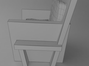 Wooden chair 3D Model