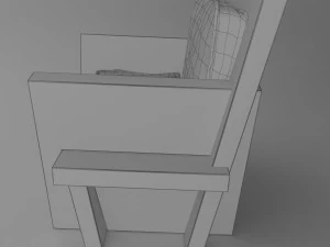 Wooden chair 3D Model