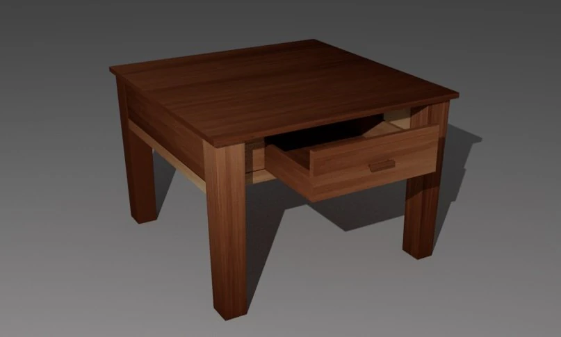 mały stolik Model 3D .c4d .max .obj .3ds .fbx .stl .blend 