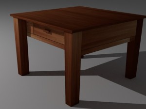 small table Modello 3D