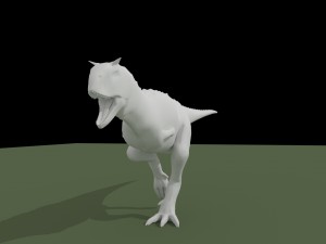 carnotaurus dinosaur non rigged 3D Model
