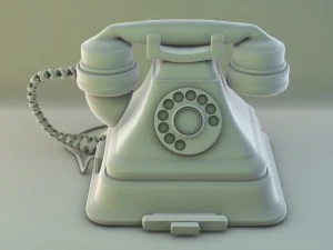 old retro phone 3D Model