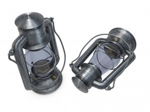 old glass kerosene lamp Model 3D