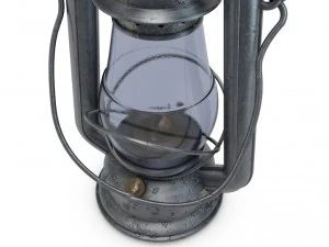 old glass kerosene lamp 3D Model