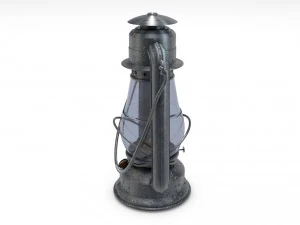 old glass kerosene lamp 3D Model