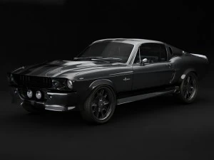 mustang gt 500 eleonora Modello 3D