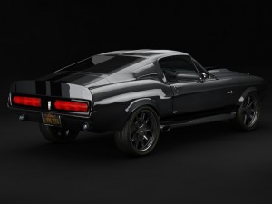 mustang gt 500 eleanor Model 3D