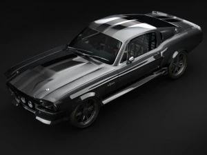 mustang gt 500 eleanor 3D Model