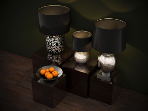 table lamps 3D Модель