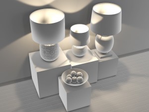 table lamps 3D Модель