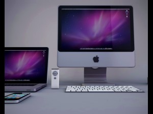 apple imac pack 3D 모델