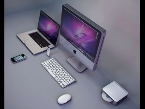 apple imac pack 3D 모델