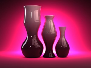 designer vases 6 colors 3D Model
