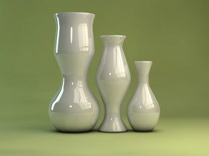 designer vases 6 colors 3D 모델