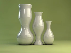 designer vases 6 colors 3D Model