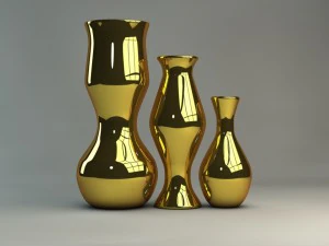 designer vases 6 colors 3D Model