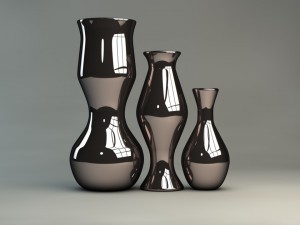 designer vases 6 colors 3D 모델