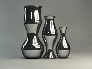 designer vases 6 colors 3D 모델