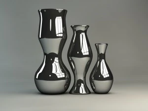 designer vases 6 colors 3D Model