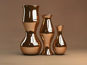 designer vases 6 colors 3D Model