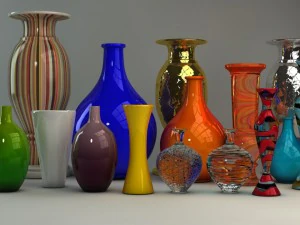 vasos de design variados Modelo 3D