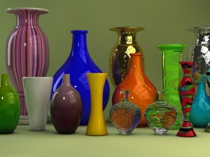 assorted designer vases Modèle 3D