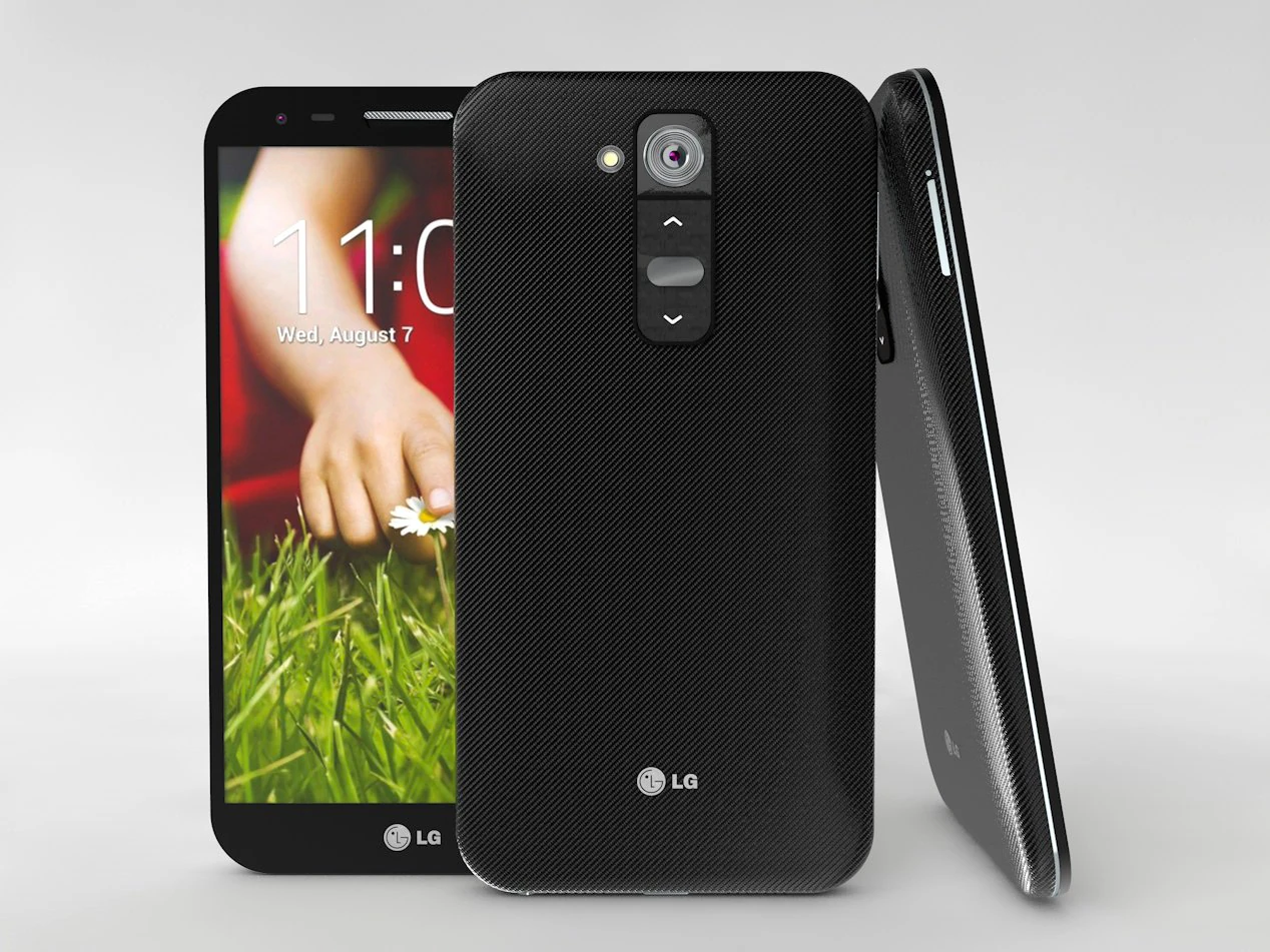 lg g2 mobile phone 3D Model .c4d .max .obj .3ds .fbx .stl .blend 