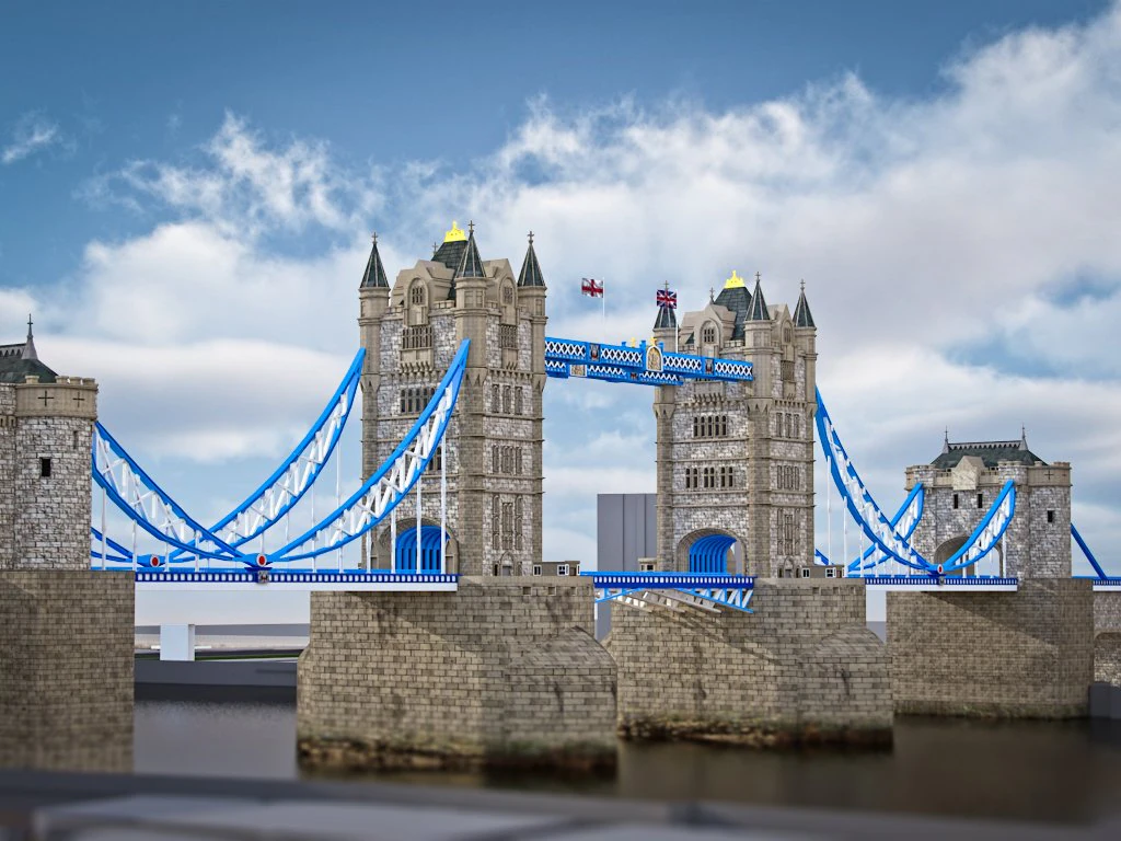 tower bridge 3D Model .c4d .max .obj .3ds .fbx .stl .blend 