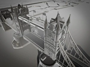 tower bridge 3D Model