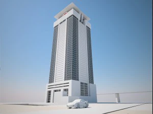 futuristic buildings pack 3D Model