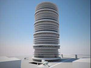futuristic buildings pack 3D 模型