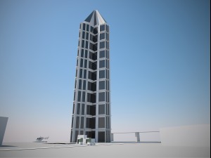 futuristic buildings pack 3D 模型
