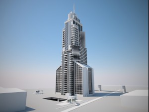 futuristic buildings pack 3D 模型