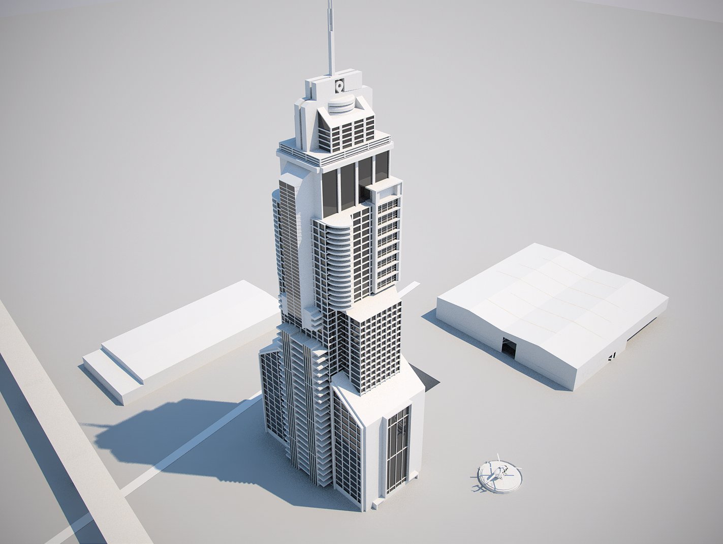 Futuristic Buildings Pack 3d Model In Buildings 3dexport