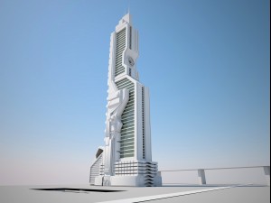 futuristic buildings pack 3D 模型