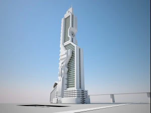 futuristic buildings pack 3D Model