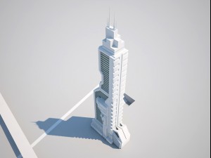futuristic buildings pack 3D 模型
