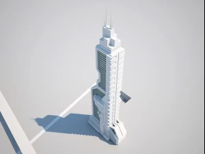 futuristic buildings pack 3D Model