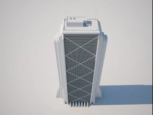 futuristic buildings pack 3D Model