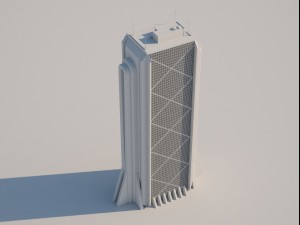 futuristic buildings pack 3D 模型