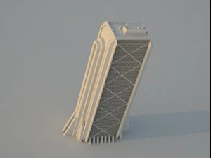 futuristic buildings pack 3D Model