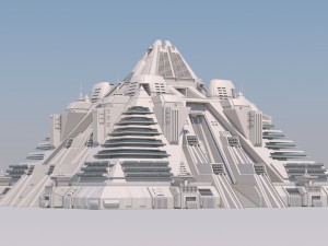 futuristic buildings pack 3D Models